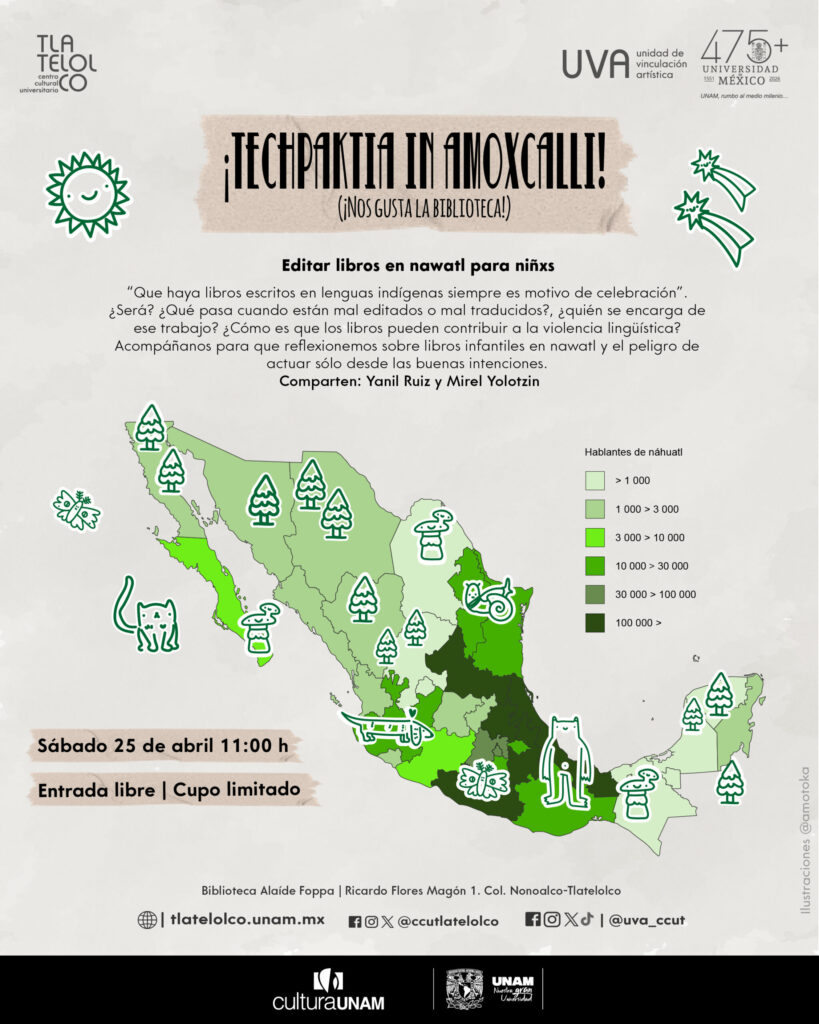 ¡Hablemos y leamos en nawatl en la Biblioteca!